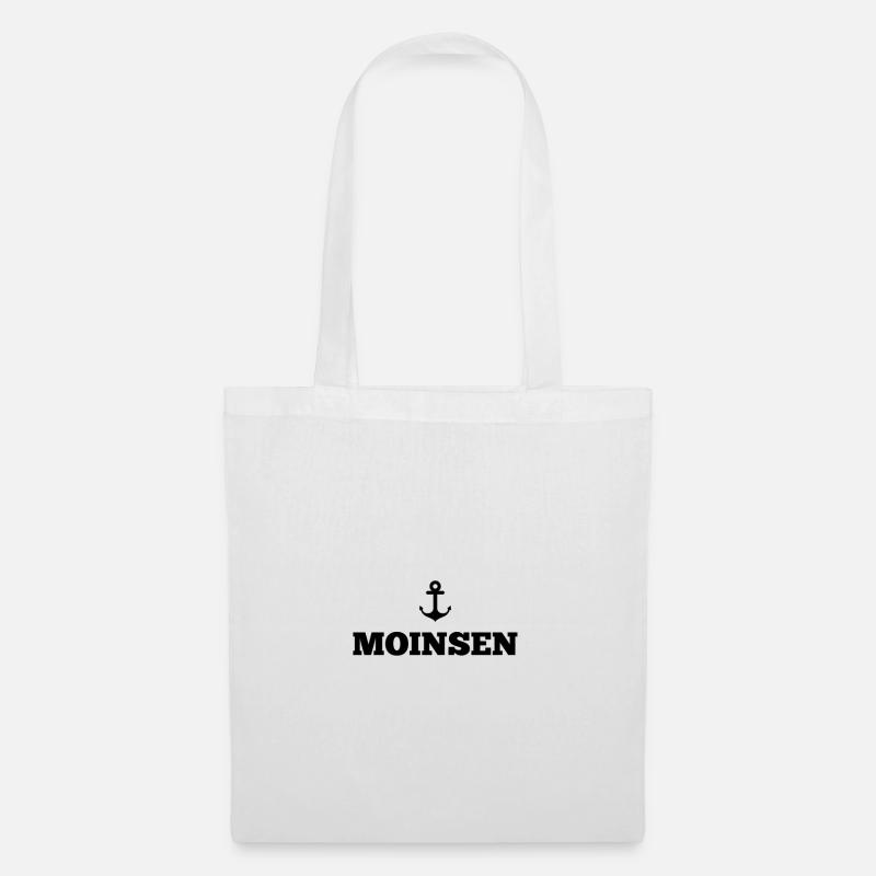 Moinsen – North German Coast Anchor Design - Tote Bag - white