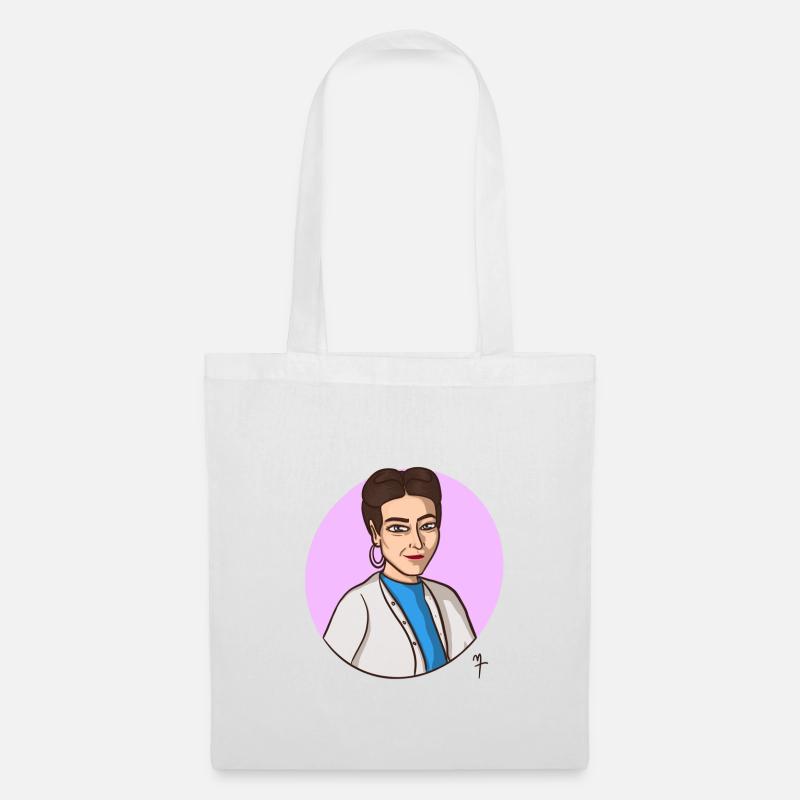 Simone De Beauvoir - Stoffbeutel - Weiß