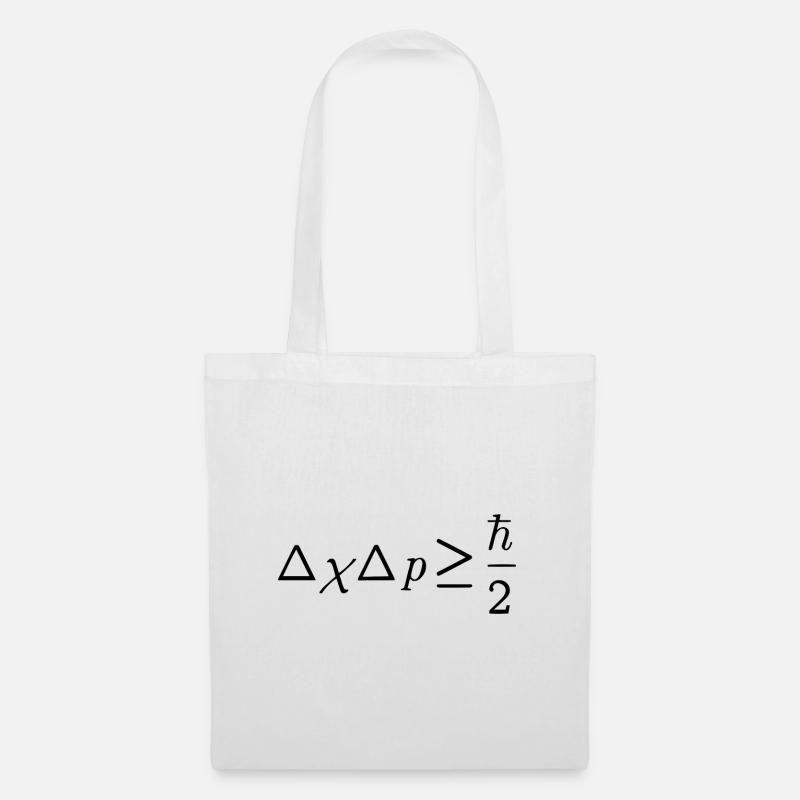 Heisenbergsche Unschaerferelation Geschenk - Stoffbeutel - Weiß