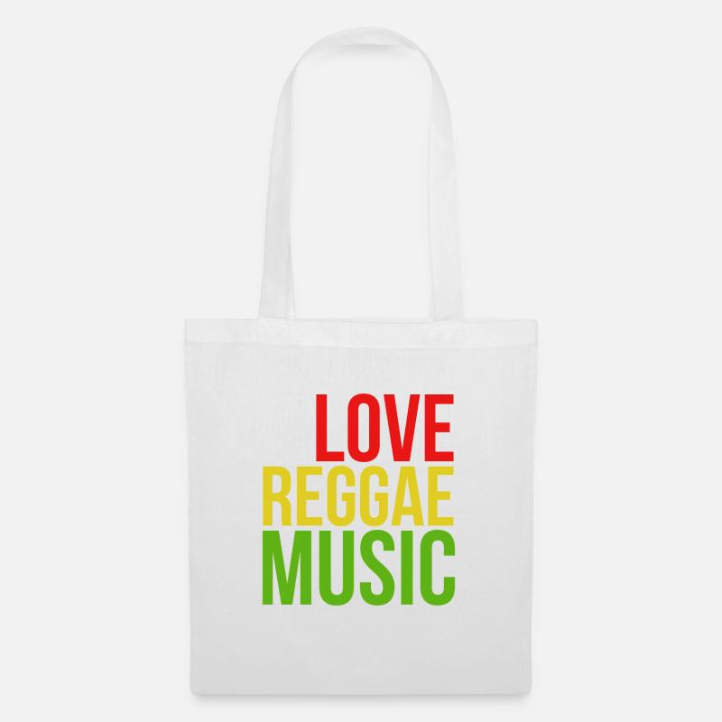 One Love Reggae Musik Design - Stoffbeutel - Weiß