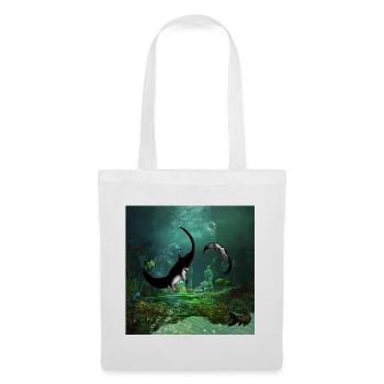 Erstaunliche Strahldecke auf dem niedrigen Wasser - Stoffbeutel - Weiß - Vorne