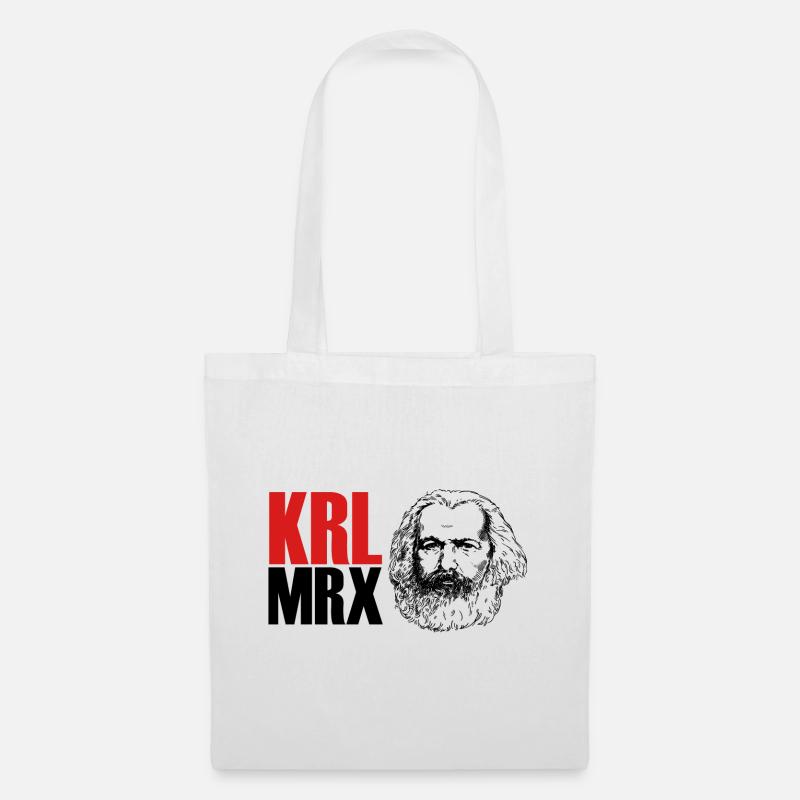 Karl Marx KRL MRX Geschenk - Stoffbeutel - Weiß