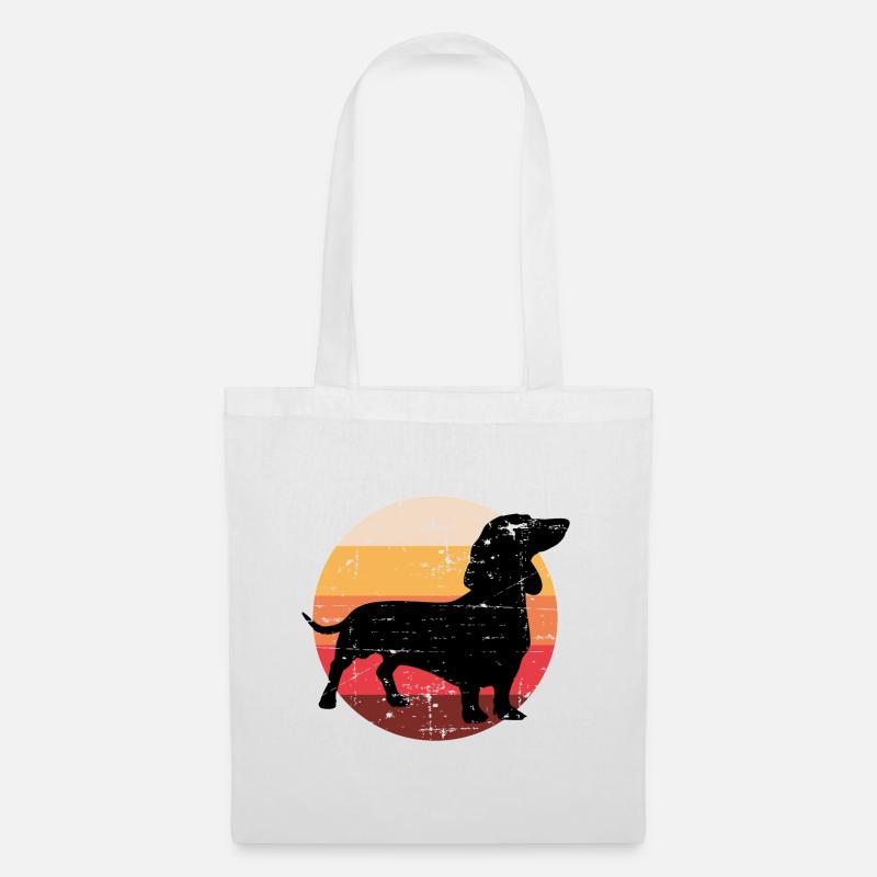 Hunderasse Dachshund Hundehalter Geschenk - Stoffbeutel - Weiß
