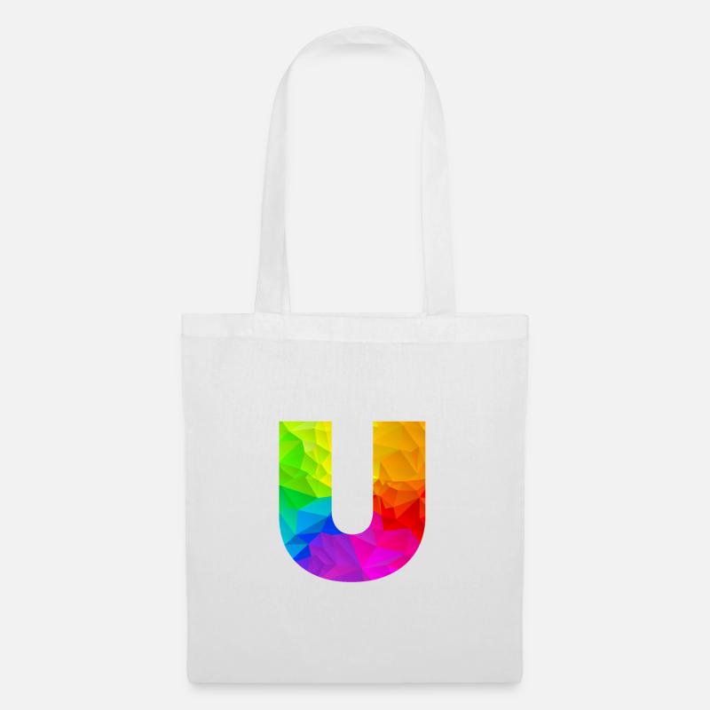Polygone U - Sac en tissu - blanc
