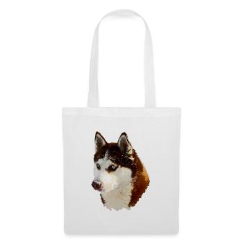 Nordic Husky Head Drawing - Tote Bag - white - Front
