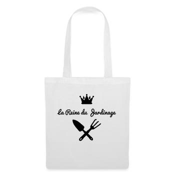 La reine du jardinage - Sac en tissu - blanc - Devant