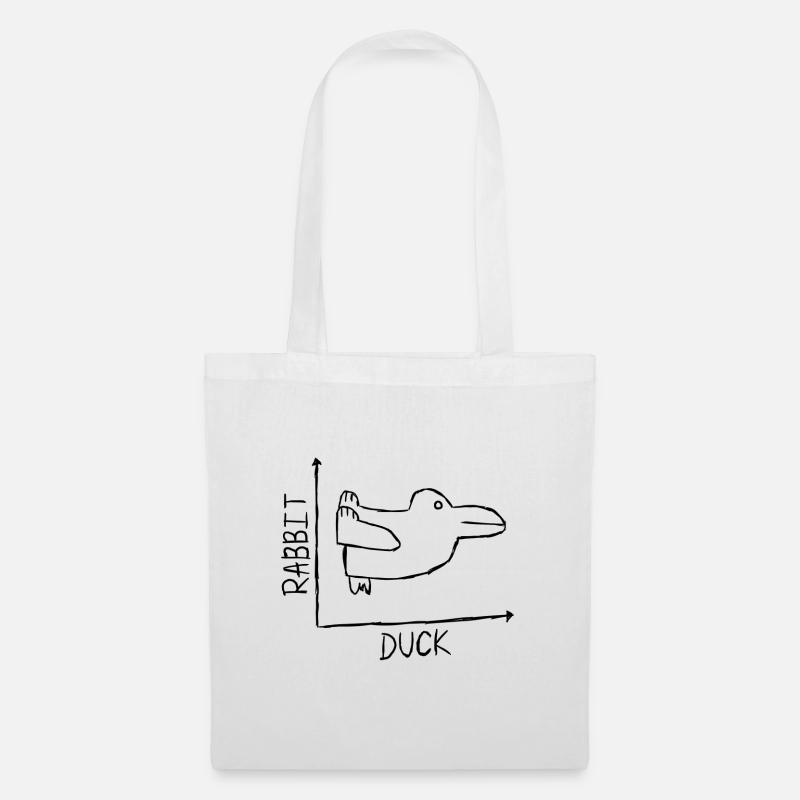 Rabbit Duck - Tote Bag - white