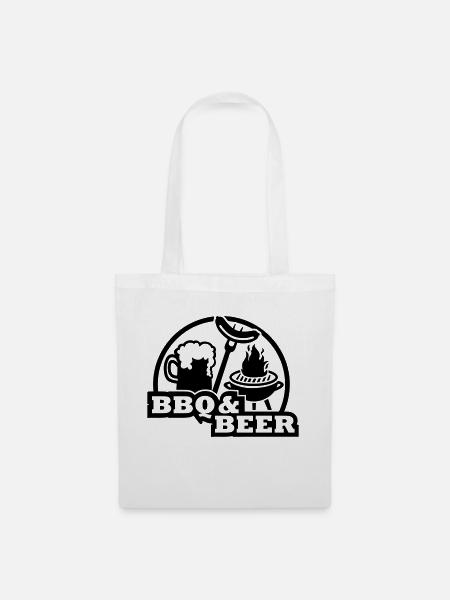 BBQ Beer - Stoffbeutel - Weiß