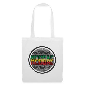 Regenbogen Rasta Friedenssymbol - Stoffbeutel - Weiß - Vorne
