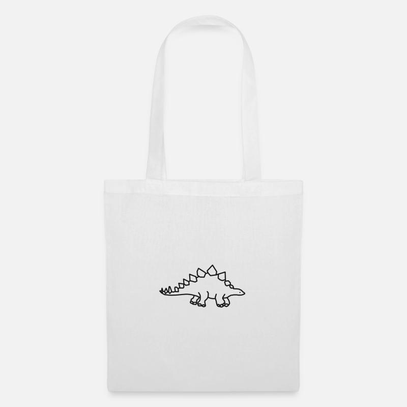 dinosaur - Tote Bag - white