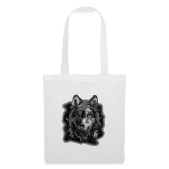 Loup - Sac en tissu - blanc - Devant