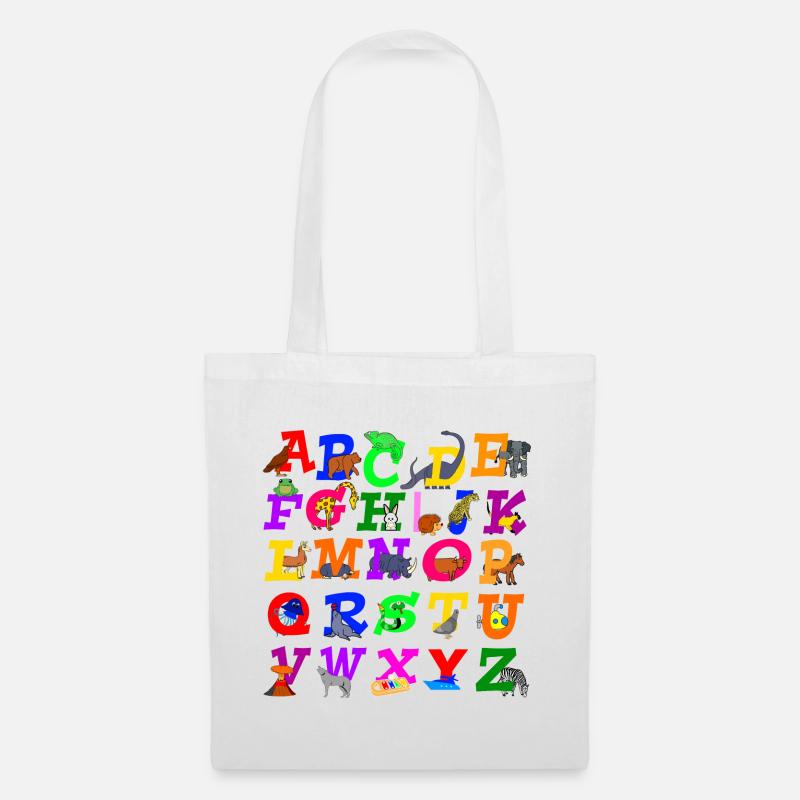 Alphabet - Stoffbeutel - Weiß