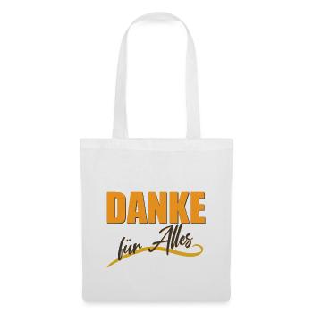 DANKE für Alles - Stoffbeutel - Weiß - Vorne