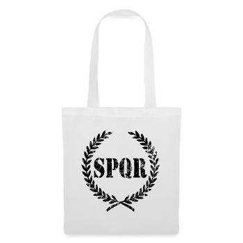 SPQR Senatus PopulusQue Romanus Roma Rom Rom - Stoffbeutel - Weiß - Vorne