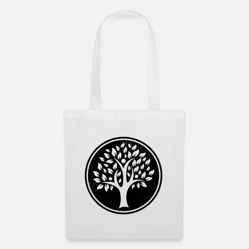 Baum Symbol Mutter Erde Geschenk - Stoffbeutel - Weiß