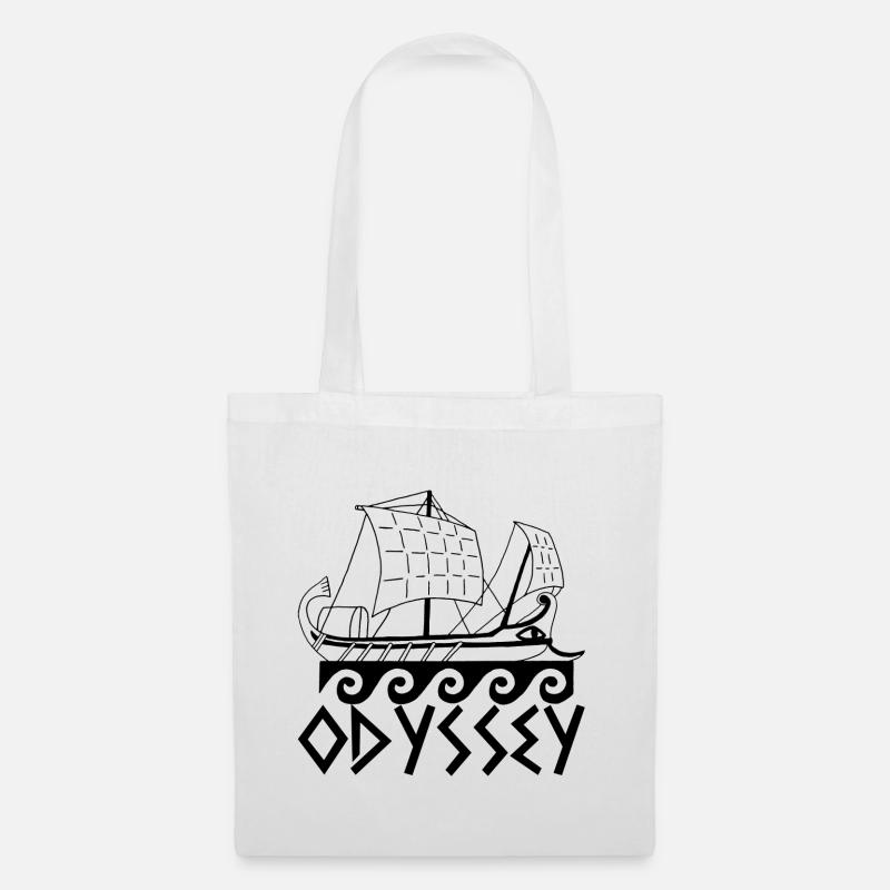 Bateau et odyssée - Sac en tissu - blanc