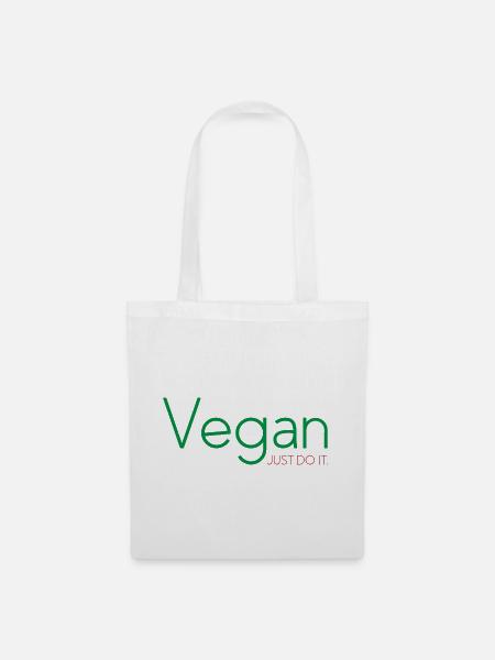 Vegan Fleischfrei Spruch Veganer Geschenk - Stoffbeutel - Weiß