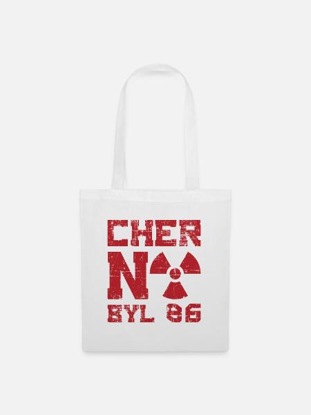 Tschernobyl 1986 Atomkraftwerk Geschenk - Stoffbeutel - Weiß
