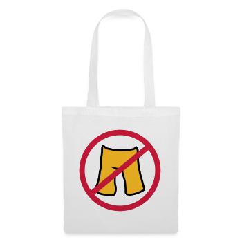do not put on pants short shorts forbidden shield z - Tote Bag - white - Front