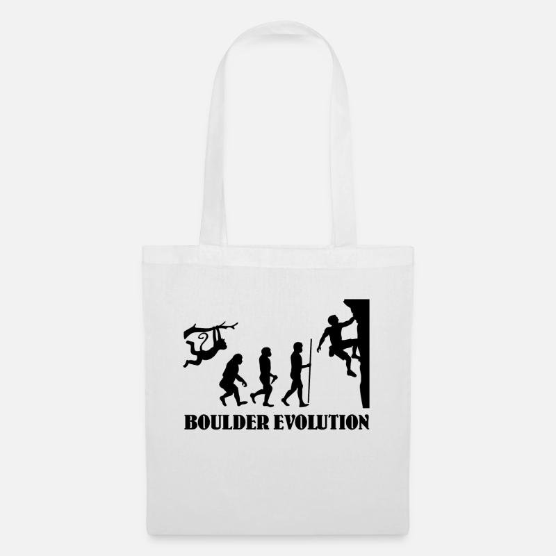 Boulder Evolution Escalade Alpinisme Boulderer - Sac en tissu - blanc