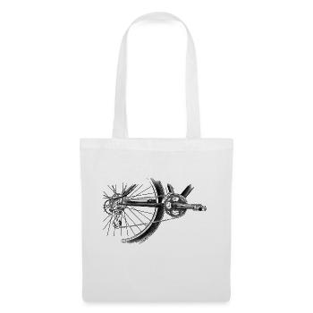 roue - Sac en tissu - blanc - Devant