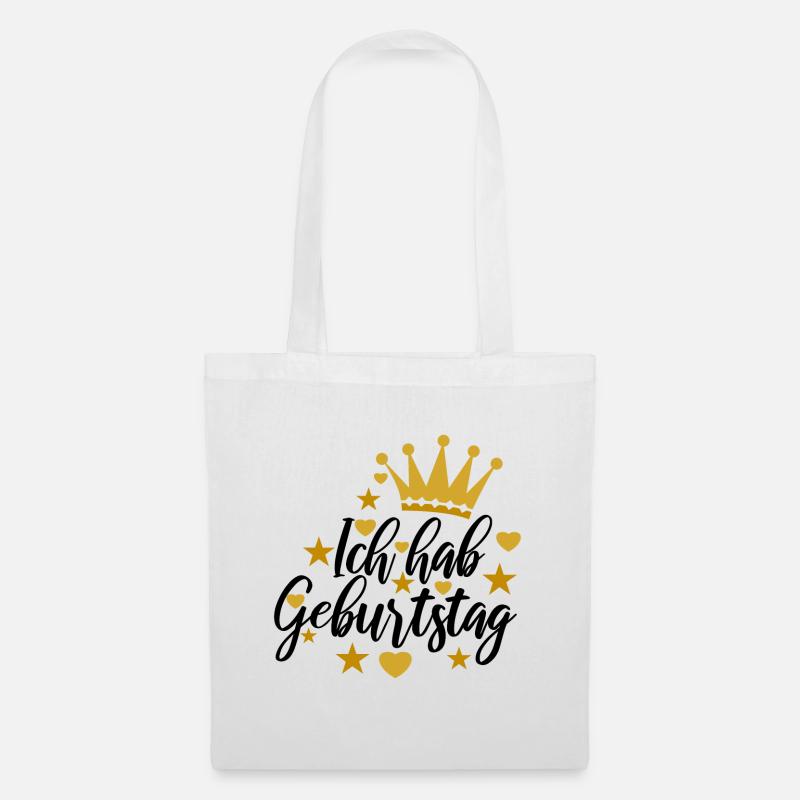 Geburtstag Geburtstagsspruch Gratulation Spruch - Stoffbeutel - Weiß
