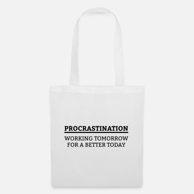 Working tomorrow for a better today Geschenk - Stoffbeutel - Weiß