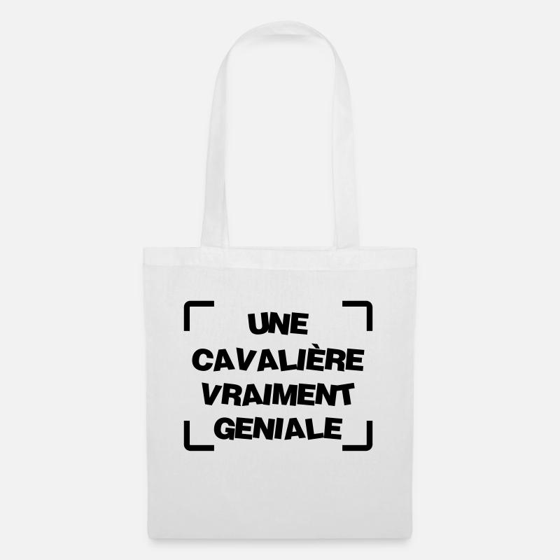 Equitation / Cheval / Cavalier / Cavalière / Sport - Sac en tissu - blanc