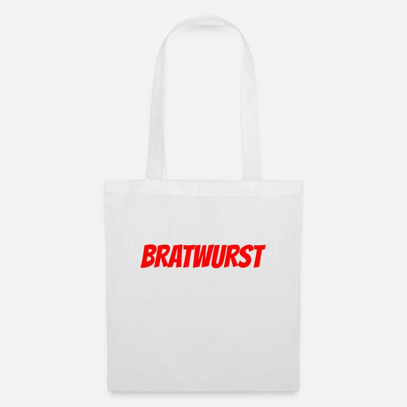 Bratwurst - Stoffbeutel - Weiß