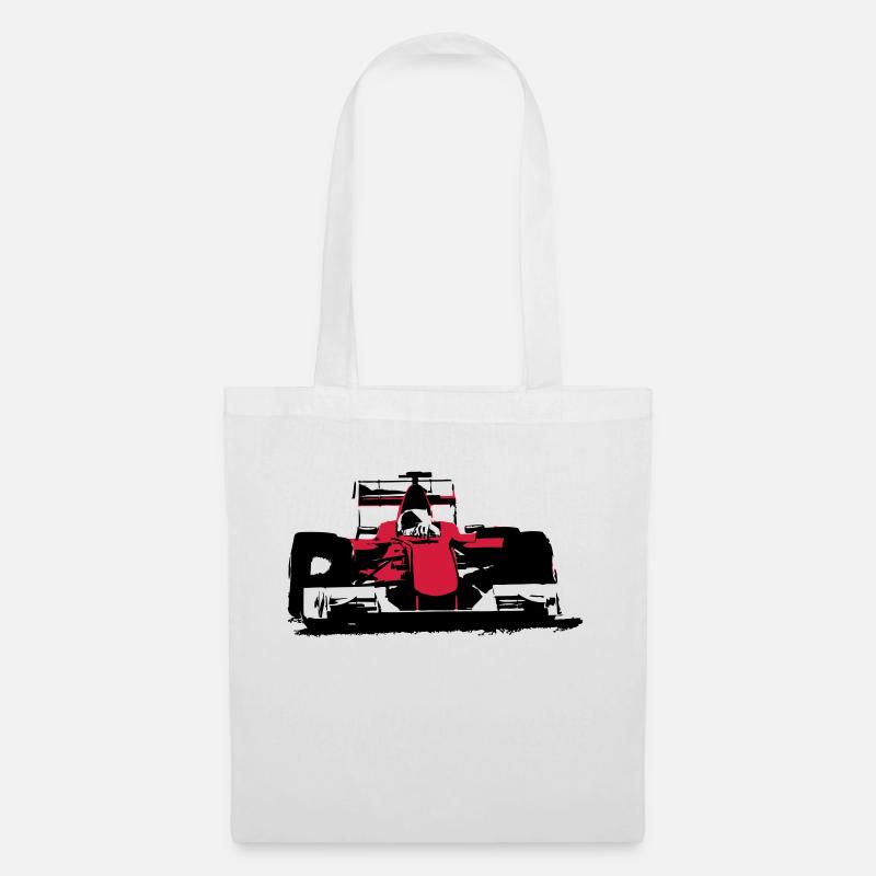 Formula One Racecar - Tote Bag - white