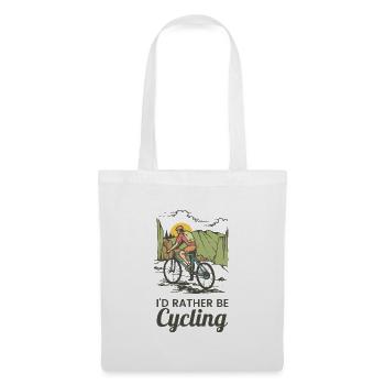 Faire du vélo - Sac en tissu - blanc - Devant