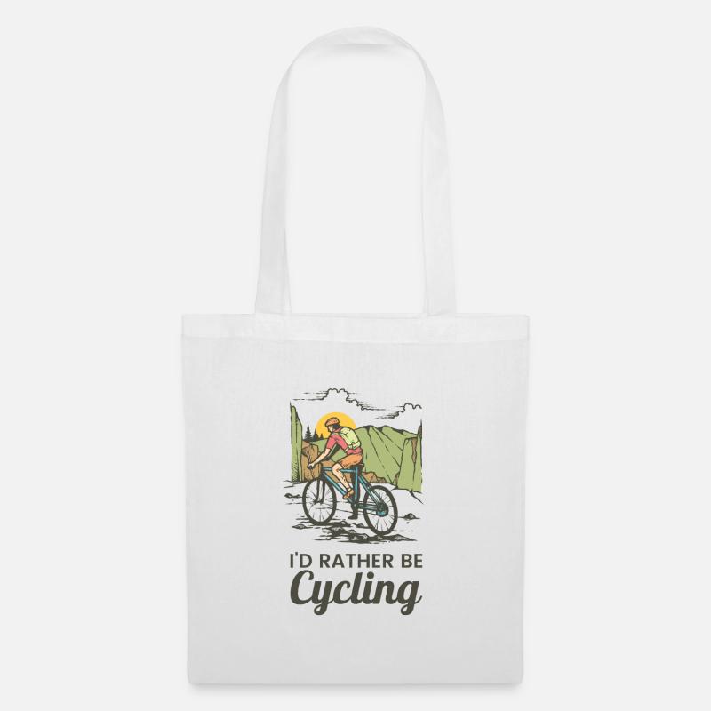 Faire du vélo - Sac en tissu - blanc