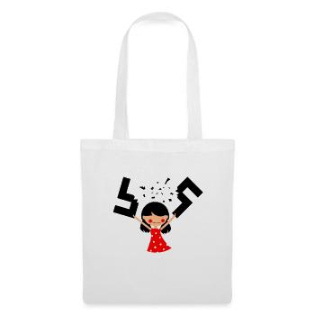 I am against racism (W) - Tote Bag - white - Front