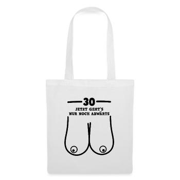 Hanging Bangs 30th Birthday Thirty Funny saying - Tote Bag - white - Front