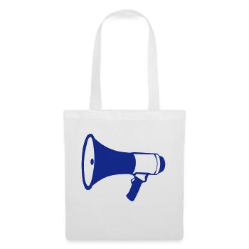 porte voix megaphone 2202 - Sac en tissu - blanc - Devant