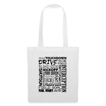 Déclarations de football américain Motivation Cool - Sac en tissu - blanc - Devant