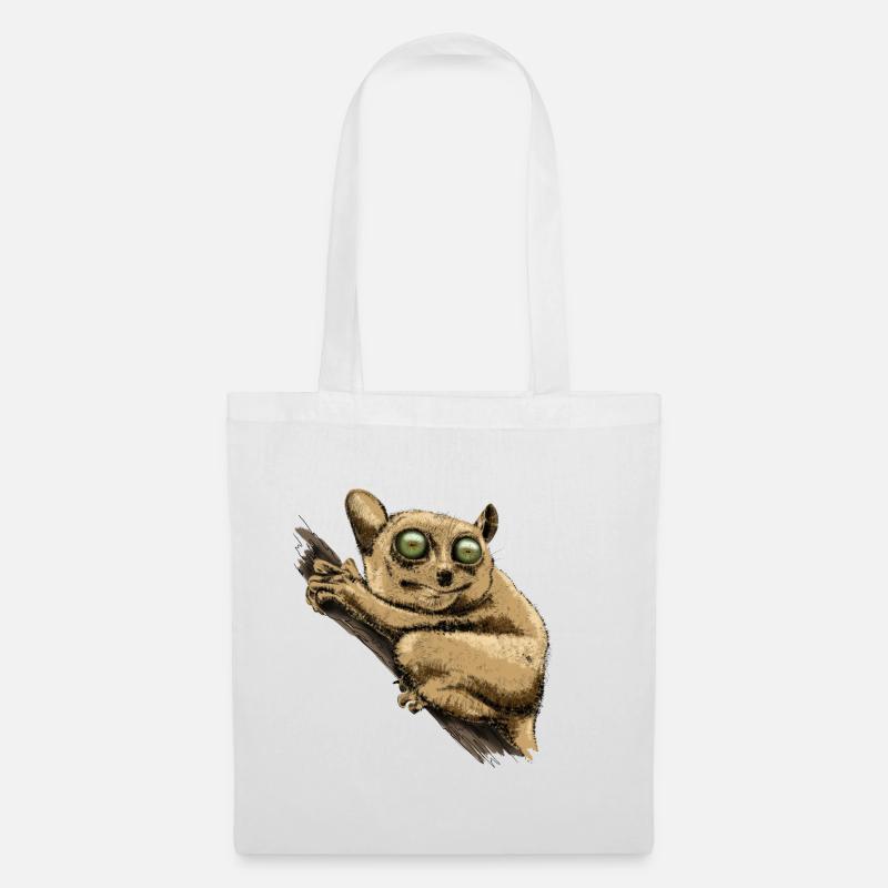 Tarsier - Sac en tissu - blanc