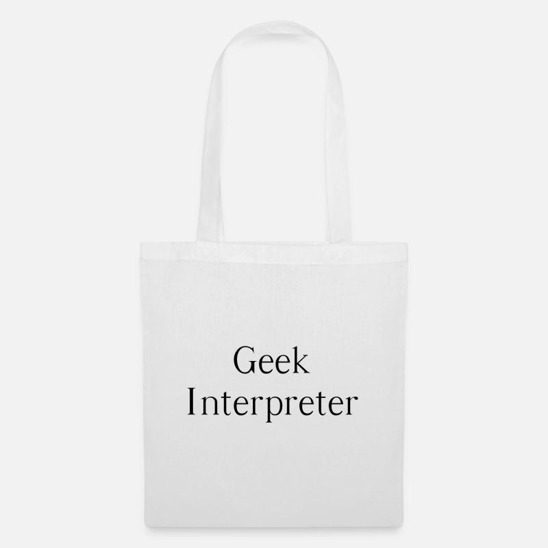 Geek interpreter - Stoffbeutel - Weiß