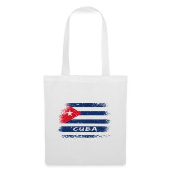 Cuba design vintage / drapeau - Sac en tissu - blanc - Devant