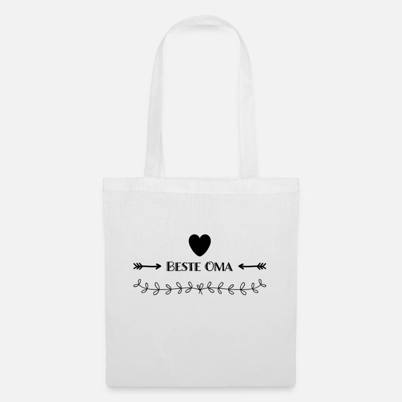 Beste Oma Geschenk - Stoffbeutel - Weiß