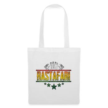 Jah Rastafari Affirmation Design - Tote Bag - white - Front