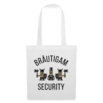Bräutigam Security Wikinger (JGA / POS) - Stoffbeutel - Weiß - Vorne