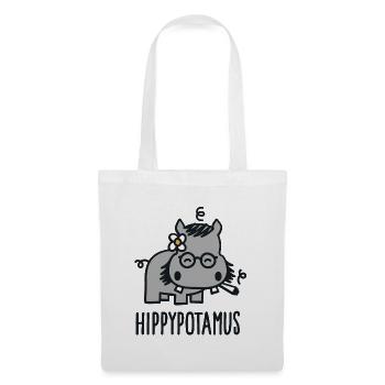 Hippypotamus - Stoffbeutel - Weiß - Vorne