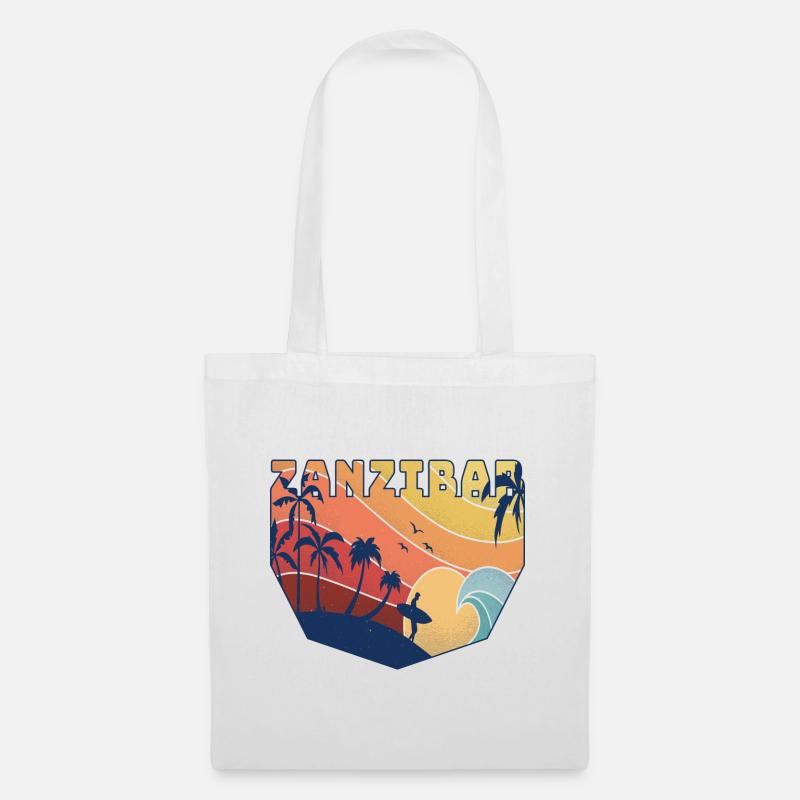 Surfer Design / Geschenk - Stoffbeutel - Weiß