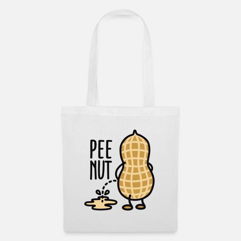 Pee-nut - Tote Bag - white
