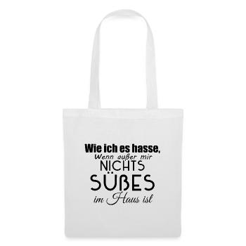 Wie ich es hasse Spruch - Stoffbeutel - Weiß - Vorne