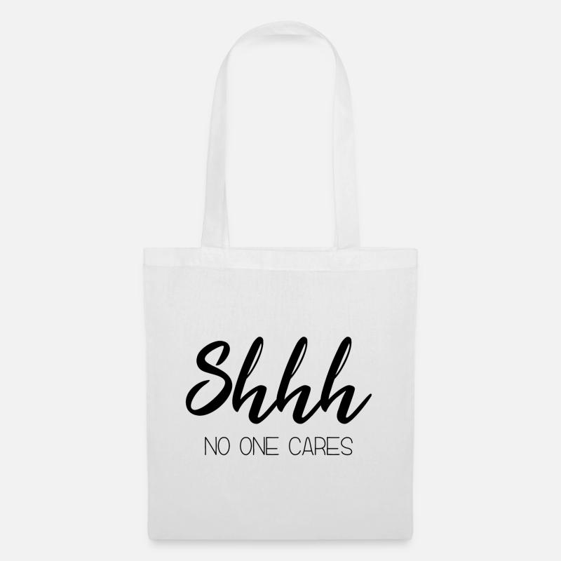 words funny text quote & gift idea - Tote Bag - white