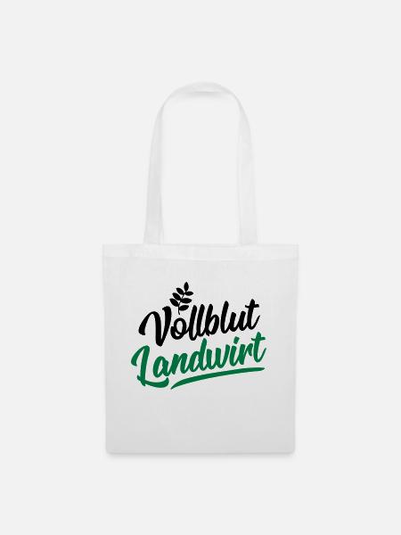 vollblut landwirt - Stoffbeutel - Weiß