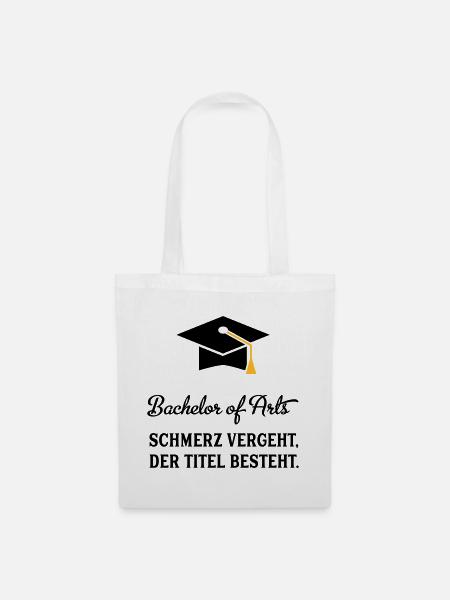 bachelorofarts - Stoffbeutel - Weiß