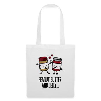 Peanut butter and jelly - Sac en tissu - blanc - Devant